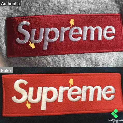 real supreme box logo